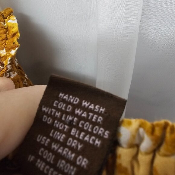 Speed Control Dress Babydoll Y2K Boho Floral Midi Tiered Sleeveless L - Picture 11 of 12